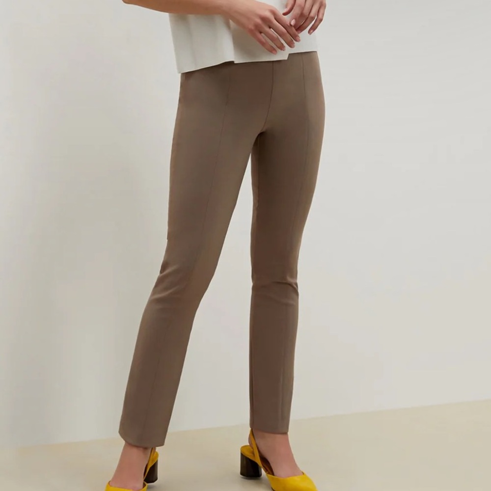 M.M La Fleur The Foster Cigarette Pant in Russet